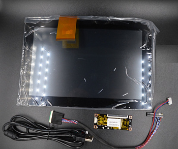 U0000140113 сенсорный экран PCAP LCD 10" LVDS black 3 mm